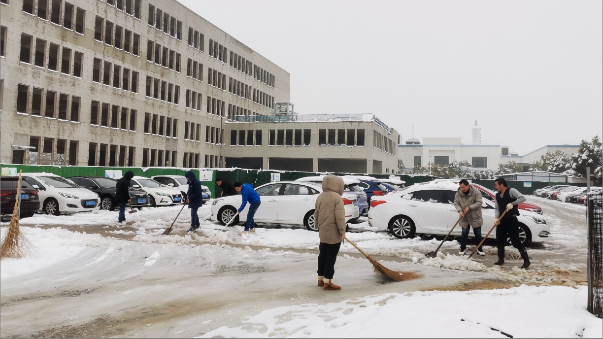 雪绽琼花日 扫雪暖心时丨荣耀体育网页版_荣耀(中国)开展扫雪除冰活动